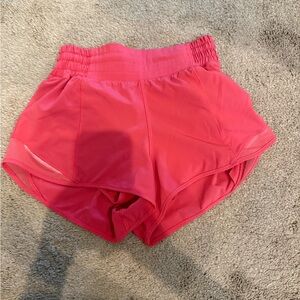 lululemon athletica Rose Pink Tempo-Style Athletic Shorts